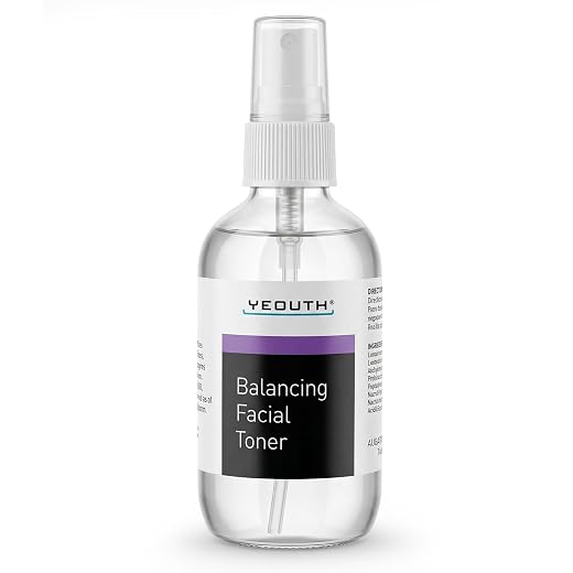 YEOUTH - Tónico Facial Equilibrante | Contiene Manzanilla | Calma la Piel, Combate la Sequedad de la Piel, Mejora la Textura de la Piel | Adecuado para Mujeres y Hombres | Contenido 100 ml
