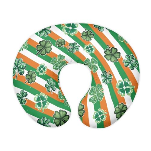PJHEQOXE Saint Patrick's Day Nursing Pillow Cover for Newborn Mothers,Dual-Sided Nursing Pillow Slipcover Specifically Designed for Original Breastfeeding Support Pillow,Clover Green (Cover Only)