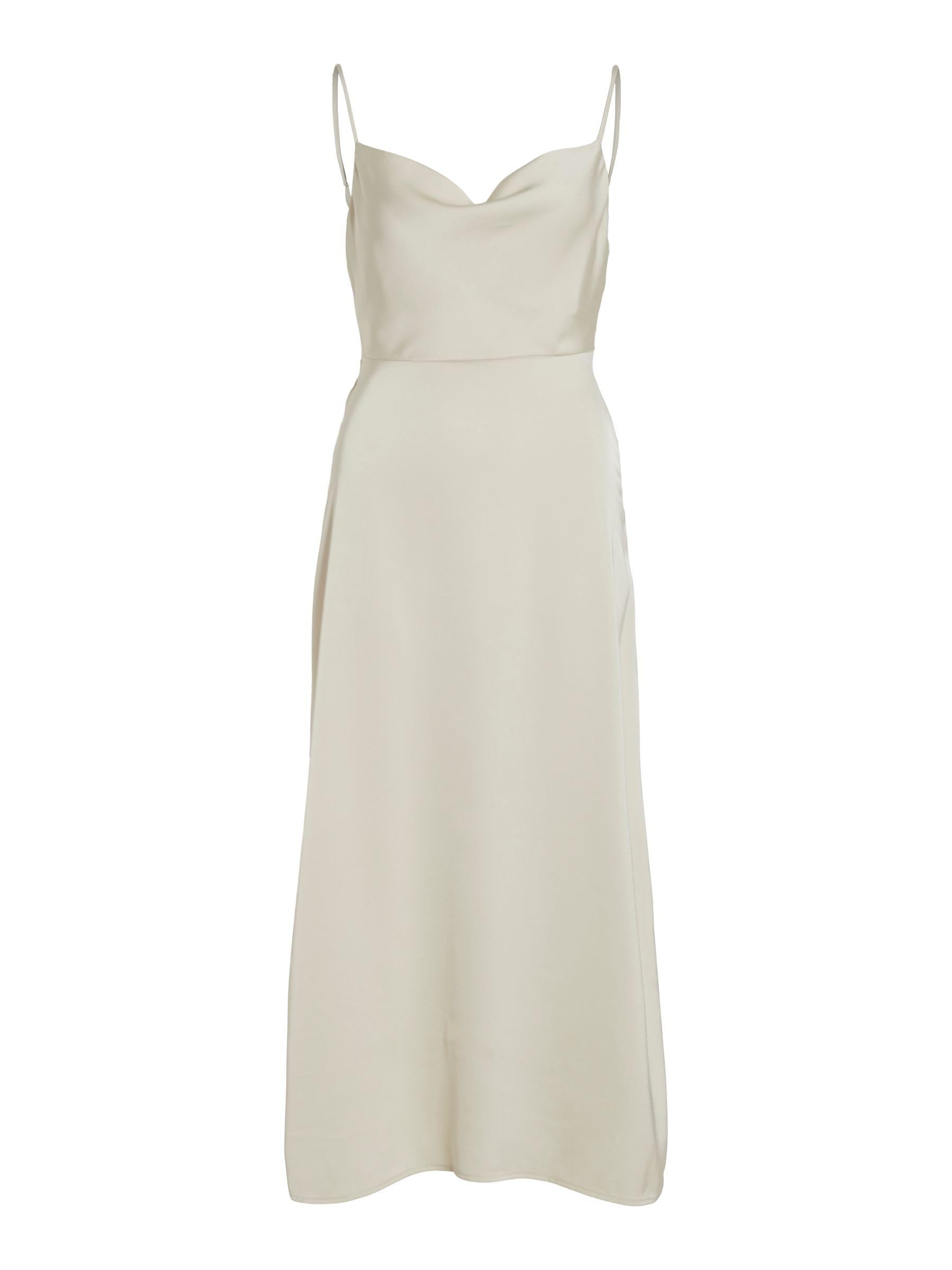 Vila Women's Viravenna Strap Ankle Dress-Noos Dress, Birch, 14