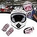 TCT-MOTORPARTS DOT Youth Kids Four Wheeler Girls Riding Helmets Motocross ATV Helmets Offroad Street Dirt Bike Go-Kart BMX MX Full Face Helmet Pink Butterfly Medium Size