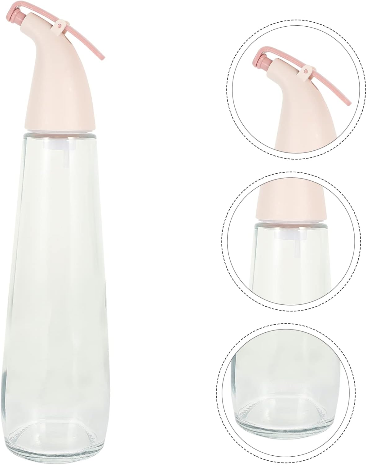 Glass Condiment Bottle Oil Spray Dispenser Soy Sauce Vinegar Storage Pot