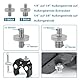 UTEBIT 26 Stück Kamera Schraube Gewindeschraube 1/4 auf 3/8 Adapter, Kamera Stativ Adapter Schrauben Set Kompatibel für Kamera, Stativ, Einbeinstativ, Kugelkopf, Blitzlicht, Schnellwechselplatte
