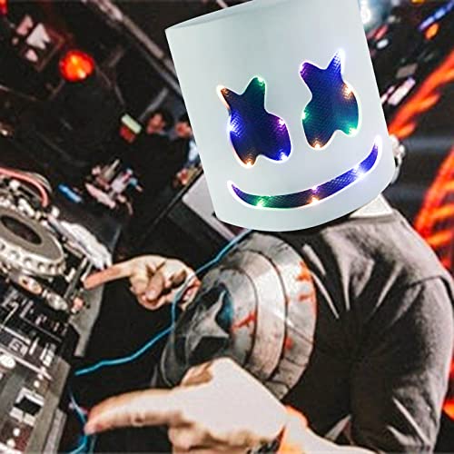 Halloween Dj Mask,Halloween Party Cosplay Mask,Led Flashing Dj Music Festival Masks,Thanksgiving Christmas Halloween Party Full Head Masks Helmet For Men Women Kids #TOP6