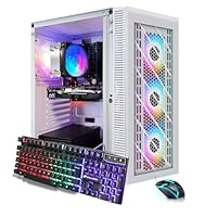 STGAubron RGB PC Computer Desktop, AMD Ryzen 7 5700G up to 4.6G, 16GB DDR4, 1TB SSD, WiFi 6 &amp; BT 5.2, RGB Fan x4, RGB Keyboard &amp; Mouse, Windows 11 Home