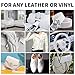 WEYSTOM Leather Recoloring Balm, 12oz Large Size Leather Dye, Color Restorer, Scratch Repair, Furniture & Couch Restorer Kit, Repair Kit for Furniture(White)