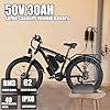 Lanshanchu Electric Bike for Adults, 2000W Dual Motor 35MPH Fastest Ebike, 48V 22.4Ah Switchable RWD/AWD Ebike 26” Fat Tire Full Suspension 90 Miles, Nexusrider Dual Hydraulic Disc Brake 7 Speed #2