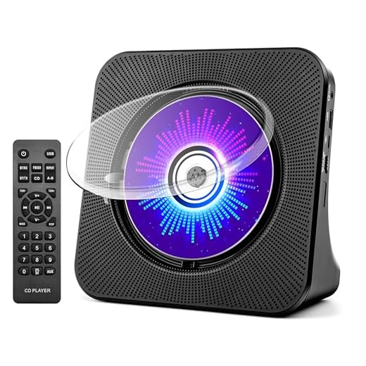 ROADOM Portable CD Player with Bluetooth, Hi-Fi Speakers & FM Radio