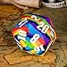 IUSTIDIE 55mm Silicone D20, Single 20 Sided Dice Giant D20 Large D20, Rainbow Colors, Soft & Comfortable Touch, Perfect Bouncer, for D&D RPG Bar Pub Club Party Games(Rainbow)