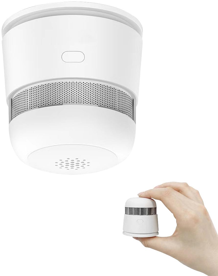 VisorTech 6er-Set Mini-Rauchwarnmelder, 85 dB Alarm, 10 Jahre Batterie, EN 1460