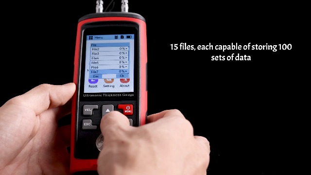 Image of Bonvoisin Ultrasonic Thickness Gauge, Range 0.039 to 11.811 in, Ultrasonic Thickness Measuring Instruments for Steel, Copper, Metals, Plastic, Glass, PVC