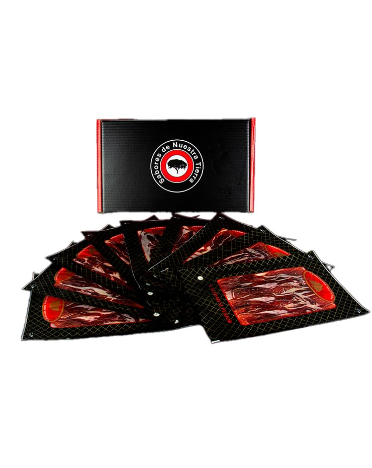 El Catedrático | Paleta de Cebo Ibéricas de Campo 50% Raza Ibérica Cortadas a Máquina 100g | Pack 10 o 20 Sobres al Vacío | Sabor Suave y Textura Firme (Pack 10 Sobres)