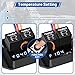 FASTSTORM Digital Radiator Fan Switch Kit 12V/24V, Adjustable 104°F-230°F w/Dual Electric Fan Switch Kit Replace #0444, Dual Fan Control, IP54