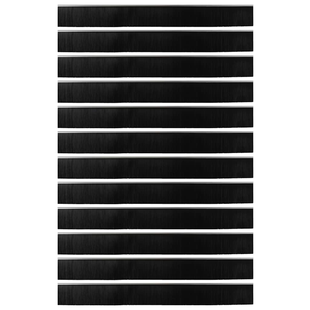 12 Stk. Türbürstendichtungen 100 cm Aluminiumlegierung Türdichtung Türbodendichtung Zugluftstopper für Innenbereich