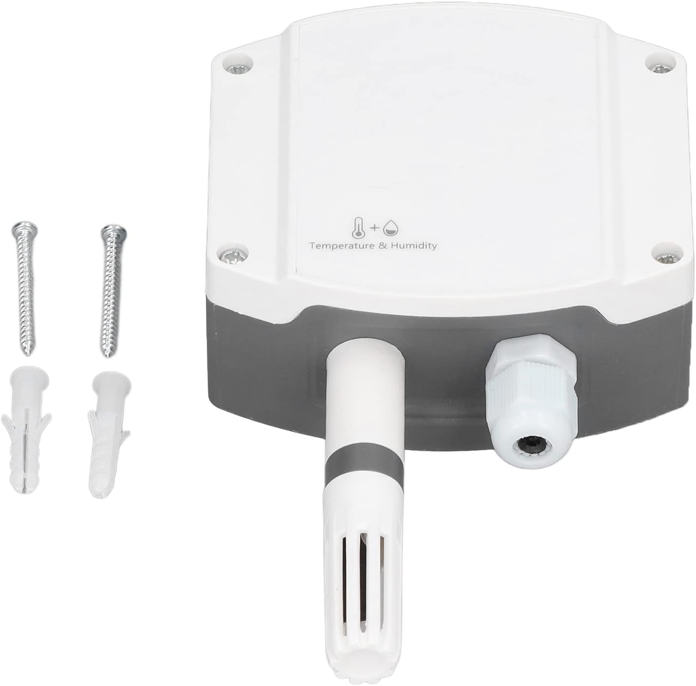 Temperature Humidity Transmitter, High Accuracy Wall Temperature & Humidity Sensor,Humidity Transmitter,Wide Temp Range for Freezer, Fridge, Green House, Pet Cage(0~10V）
