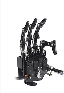 Robotic Robot Hand Five Fingers Movement Bionic Robot, Mechanical Arm DIY Programming Toys Robot kit (Color : Right hand)