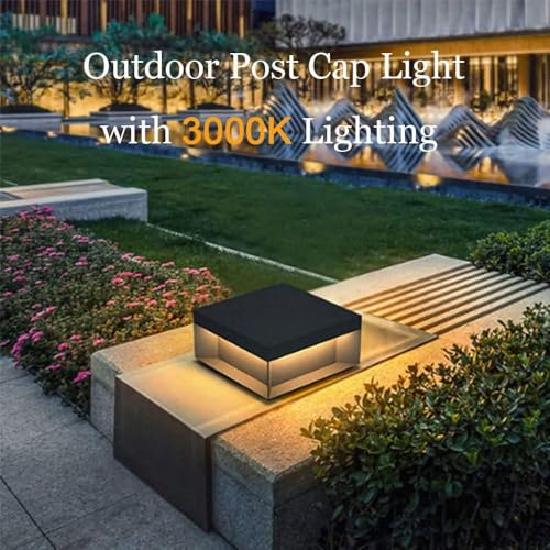 Lampe de pilier extérieure solaire IP65 imperméable LED deck - 5