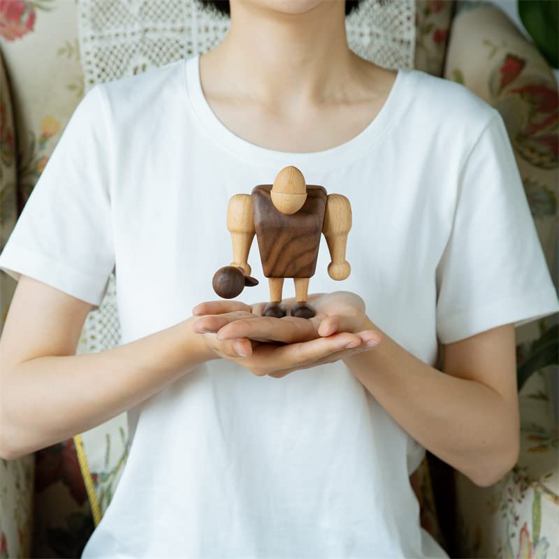 Amazon.co.jp: 木人形 インテリア 原始人Primitive (低め