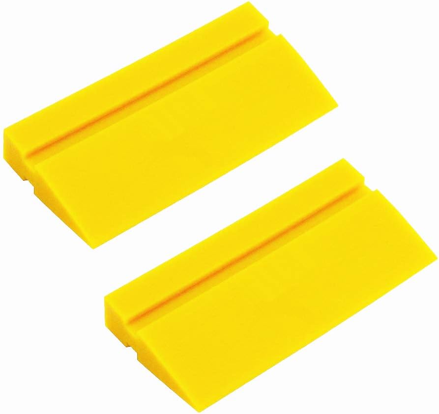 CARTINTS 2Pack Car Water Blade Rubber Squeegee for Vinyl Window Wiper Wallpaper Tool Window Tint Film Applicator Decal Sticker Tool for Home Vehicle Cleaning