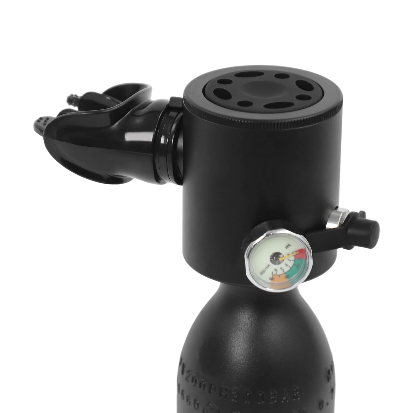 0.5L Mini Tauchflasche für das Tauchen im Flachen Wasser, Lung Tank Support 5-10 Min Unterwasseratmung Kleine Tauchzylinder für Tauchpraxis Oder Als Ersatzluftflasche
