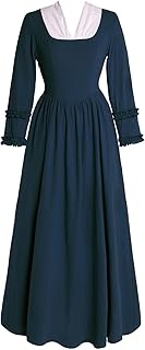Colonial Dress Womens Pioneer Costume Historical Clothing