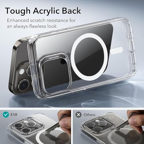 Coque iPhone 15 Pro anti-choc transparente compatible MagSafe Ambar - 7