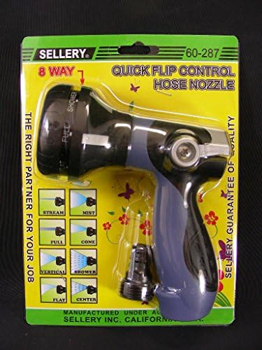 Sellery 8 Way Quick Flip Control Hose Nozzle 60-287, T8313