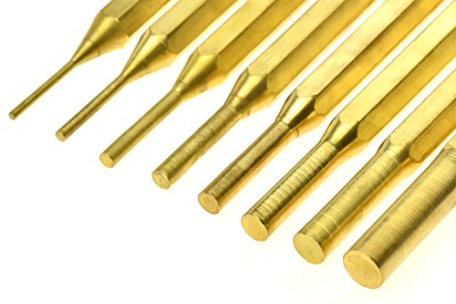 Se Brass Pin Drive Punch Set - Removing Repair Tool - Non-Marring Brass Punch Set For Gunsmithing - Set Of 8 Pcs - St1032B #TOP3