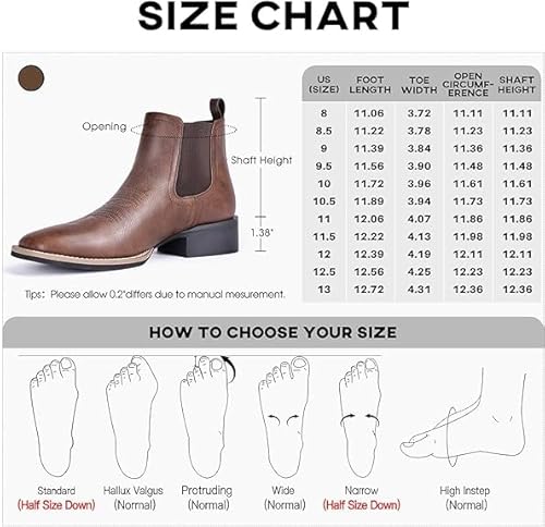 Choiran Western Cowboy Boots For Men thumb #5