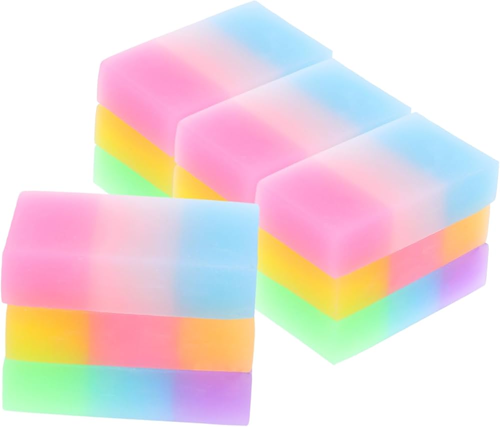 Amazon | OSALADI 36個カラー消し チュア 小さなゼリー消し