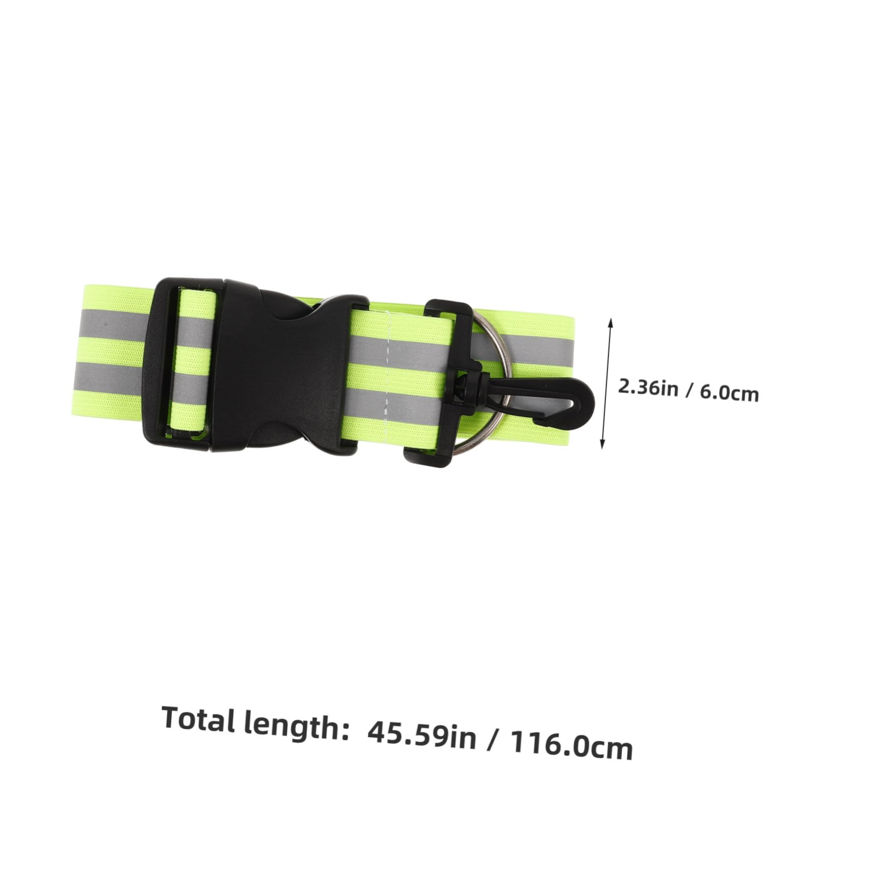 ifundom Reflective Running Belt Night Safety Gear for Running Cycling Easy to Clean Reflector Sash with Hook Versatile Outdoor Activity Straps High Visibility Reflective Tape