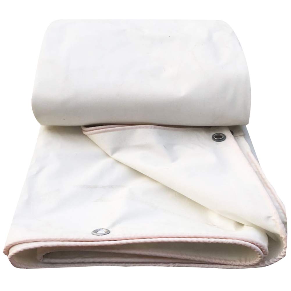 Lona impermeable blanca de 2.8x3.8m y 0.65mm para protección exterior