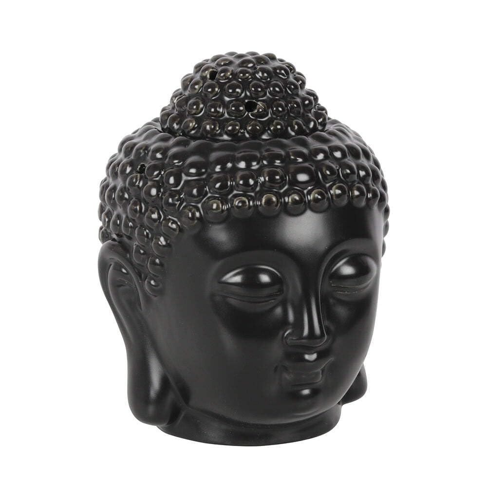 Blue Pirate Black Buddha Head Oil Burner
