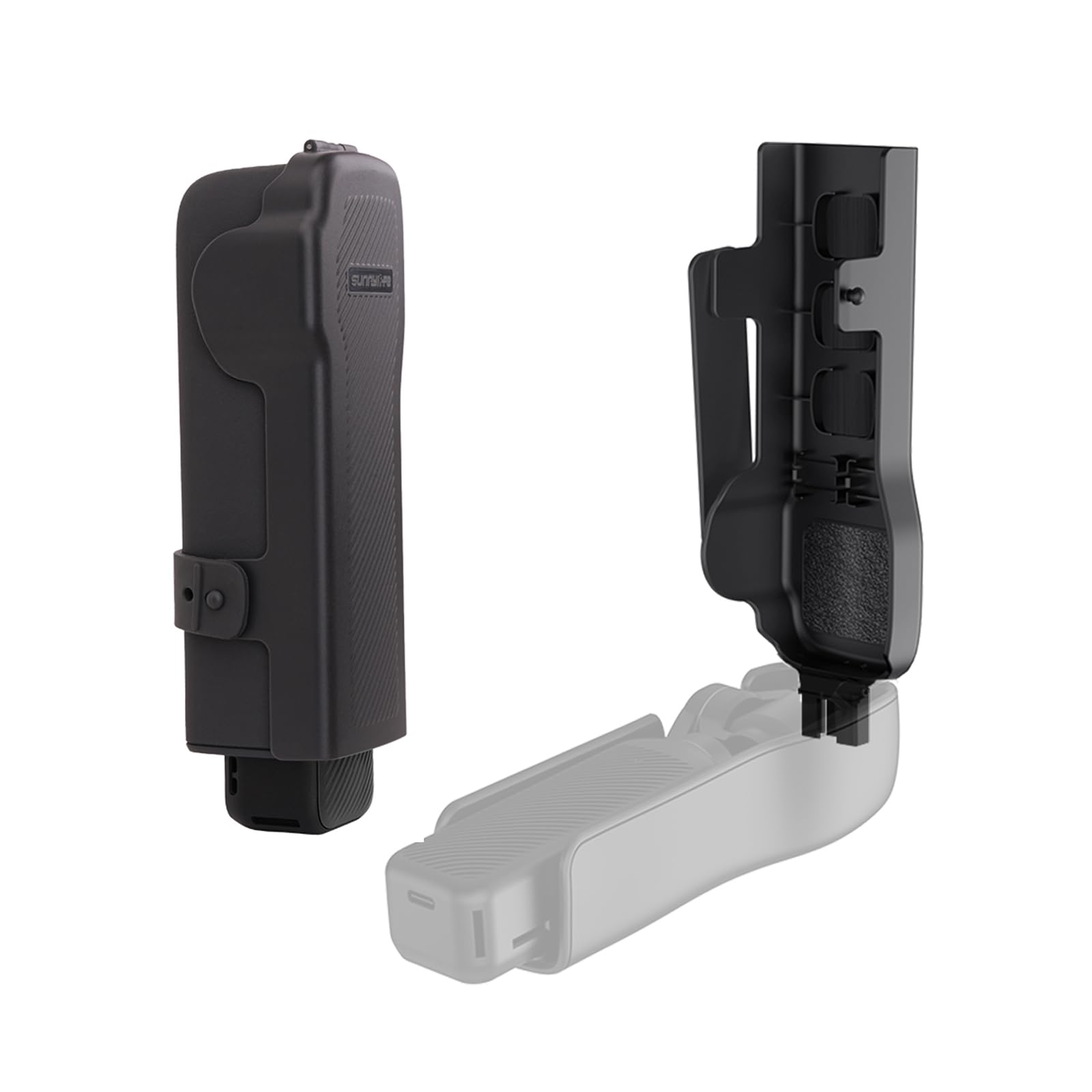 FSIDIWT Cover Case for DJI Osmo Pocket 3 Accessories, Pocket 3 Gimbal/Lens/Screen Protector, with 3 CPL/ND Filters/SD Cards Storage Slots (Dark Grey)