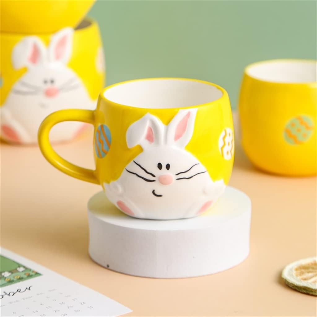 Cute rabbit Mug cartoon ceramic cup milk children's breakfast water cups coffee mugs
