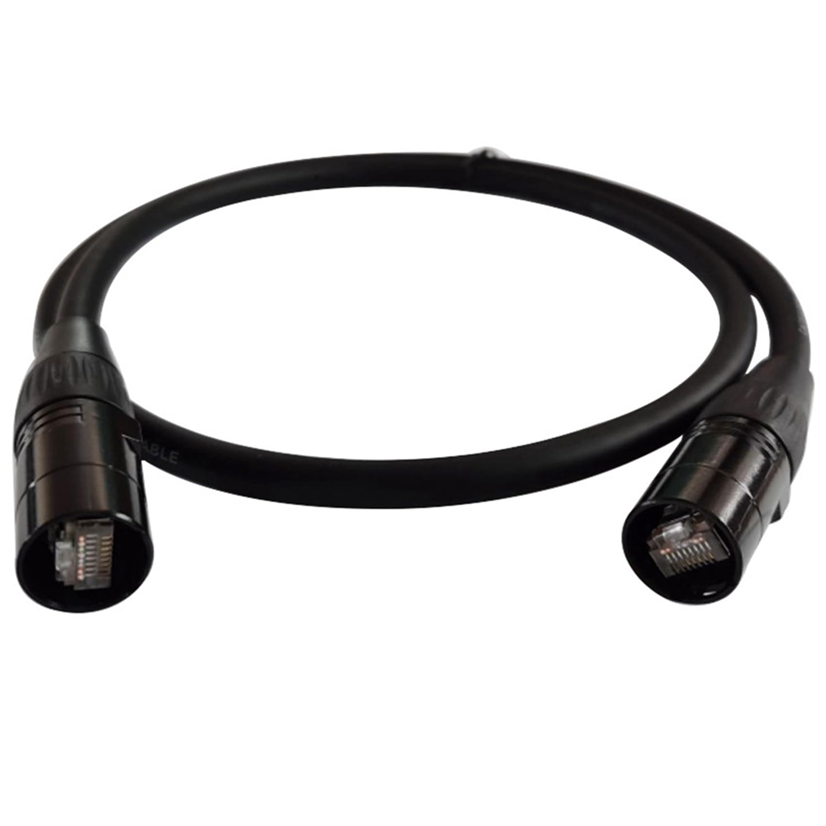 3X Ethercon CAT6, Connettore RJ45 Compatibile EtherCON per Configurazioni nel Studio, Tournée, Produzioni Teatrali, Concerti 2 Metri