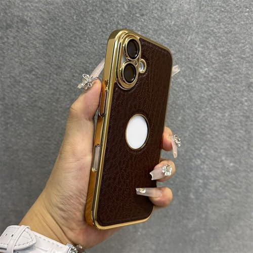 Coque iPhone 16 Pro Max cuir magnétique avec cadre plaqué et protection antichoc