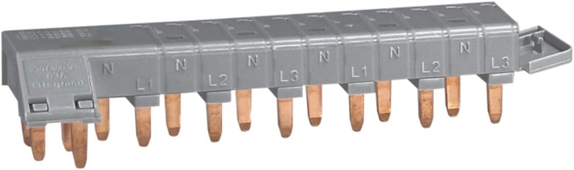 Legrand 405200 HX³ Електрична оптимізована горизонтальна групова головка з гребінцем, довжина 6 модулів, сіра