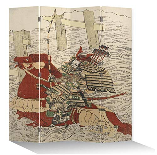 Fine Asianliving El biombo Biombo Decorativo Separador Biombos de Dormitorio Biombos Diseño Separador de Ambientes Biombo Divisor Tela Habitación Separador de Espacios 203-215