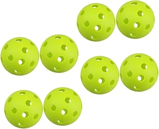 Toddmomy 8pcs Pickleball Plastic Golf Balls Indoor Golf Indoor Golf Balls Driving Range Balls Plastic Balls Training Balls Practicing Balls Training Aids Balls for Baseball Training Outdoor