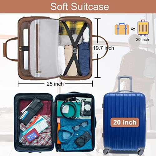 Duffle Bag for Travel, Large Canvas Airline Approved Carry On Bag for Men with Laptop Compartment Water Resistant Personal Weekender, Sports Overnight TSA Luggage Suitcase for Journey, Gym, Camping 6 Duffle Bag for Travel, Large Canvas Airline Approved Carry On Bag for Men with Laptop Compartment Water Resistant Personal Weekender, Sports Overnight TSA Luggage Suitcase for Journey, Gym, Camping