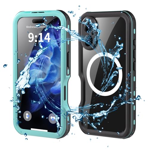 Coque étanche iPhone 16 pour éviter les dégâts des eaux avec vitre tactile MagSafe