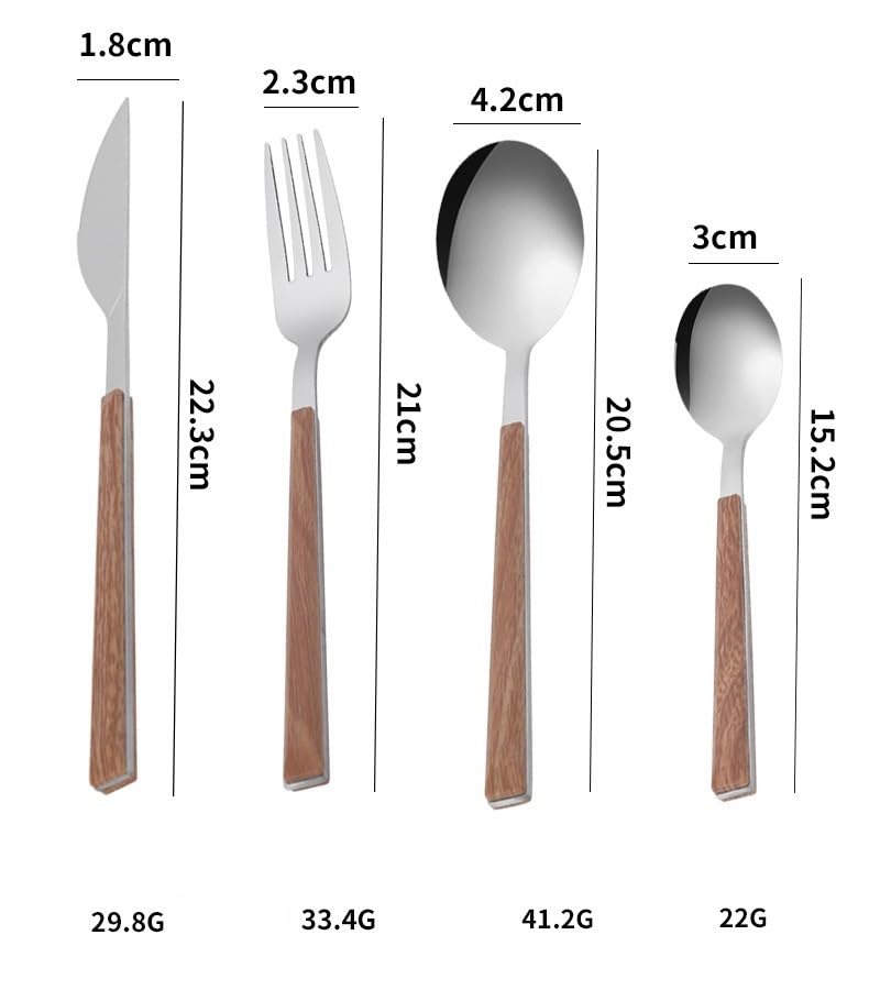 Set Cuchillos Cocina 24 Piezas Acero Inox Base miniatura 2