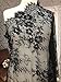 Produktbild ALE08 Chantilly Spitzenvorhänge für Braut/Hochzeitskleid, Blumenmuster, gemustert, bestickt, 300 x 72 cm, Schwarz / Weiß Schwarz