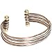 Zad Mixed Metal Hammered Cuff Fashion Bracelet