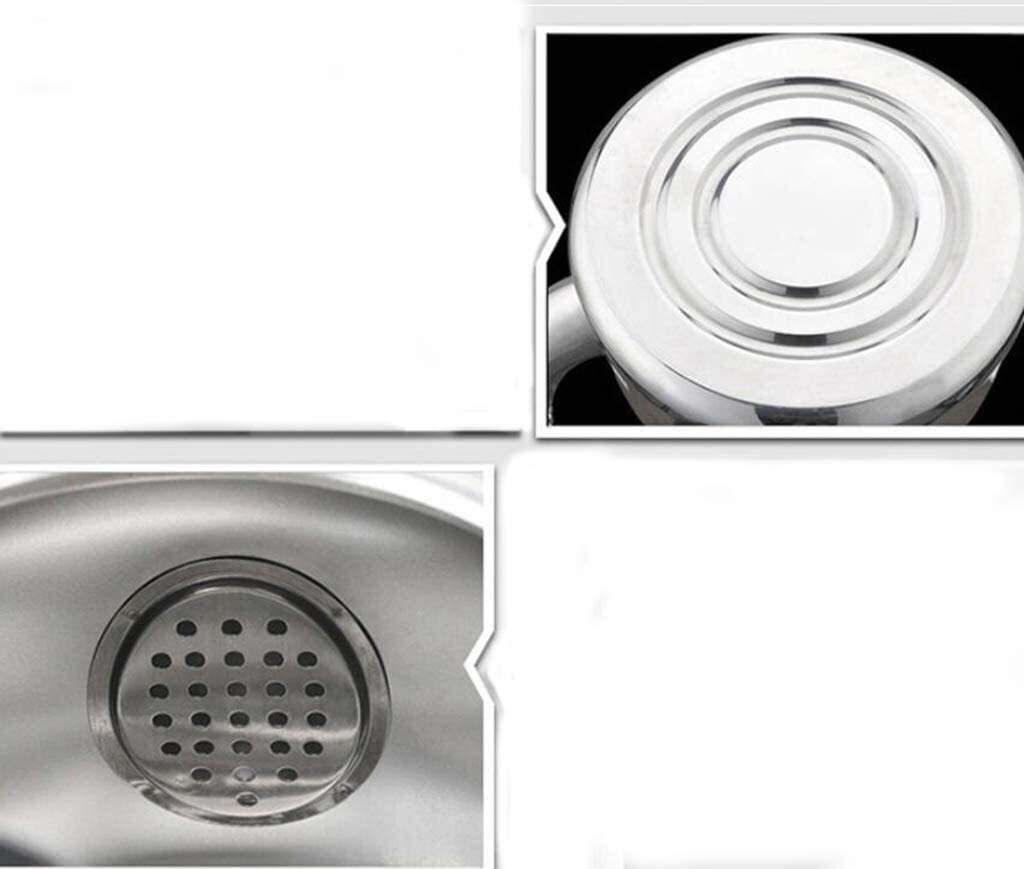SHISHI Caldera de Acero Inoxidable 304 5L de Gran Capacidad de los hogares silba Gas Gas Cocina de inducción Universal Cocina Jarros Durable y fácil de Limpiar.