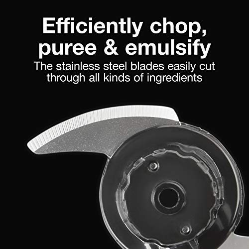 Proctor Silex Durable Electric Vegetable Chopper & Mini Food Processor For Chopping, Puree & Emulsify, 1.5 Cup, Black #TOP2