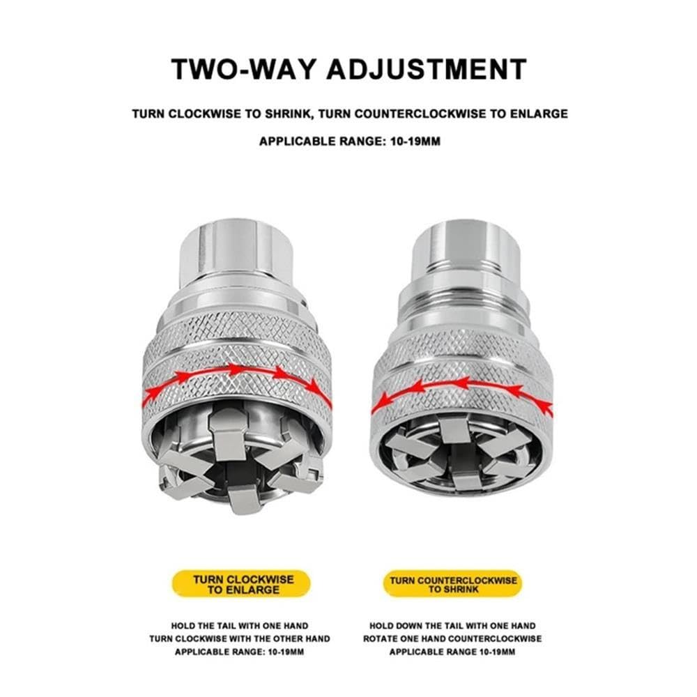 Bigbibi Adattatore a presa esagonale regolabile da 3 pezzi for trapano e chiave a cricchetto(B-3set)