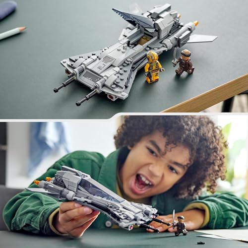 LEGO Star Wars Pirate Snub Fighter, The Mandalorian Seizoen 3 Bouwbaar Speelgoed voor Kinderen met Starfighter Model, Piloot en Vane Minifiguur, Verzamelbaar Cadeau voor Jongens en Meisjes 75346