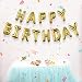 Foil Balloons Happy Birthday Banner 3D Gold Inflatable Letters Reusable and Ecofriendly Party Supplies and Event Decorations for Kids and Adults