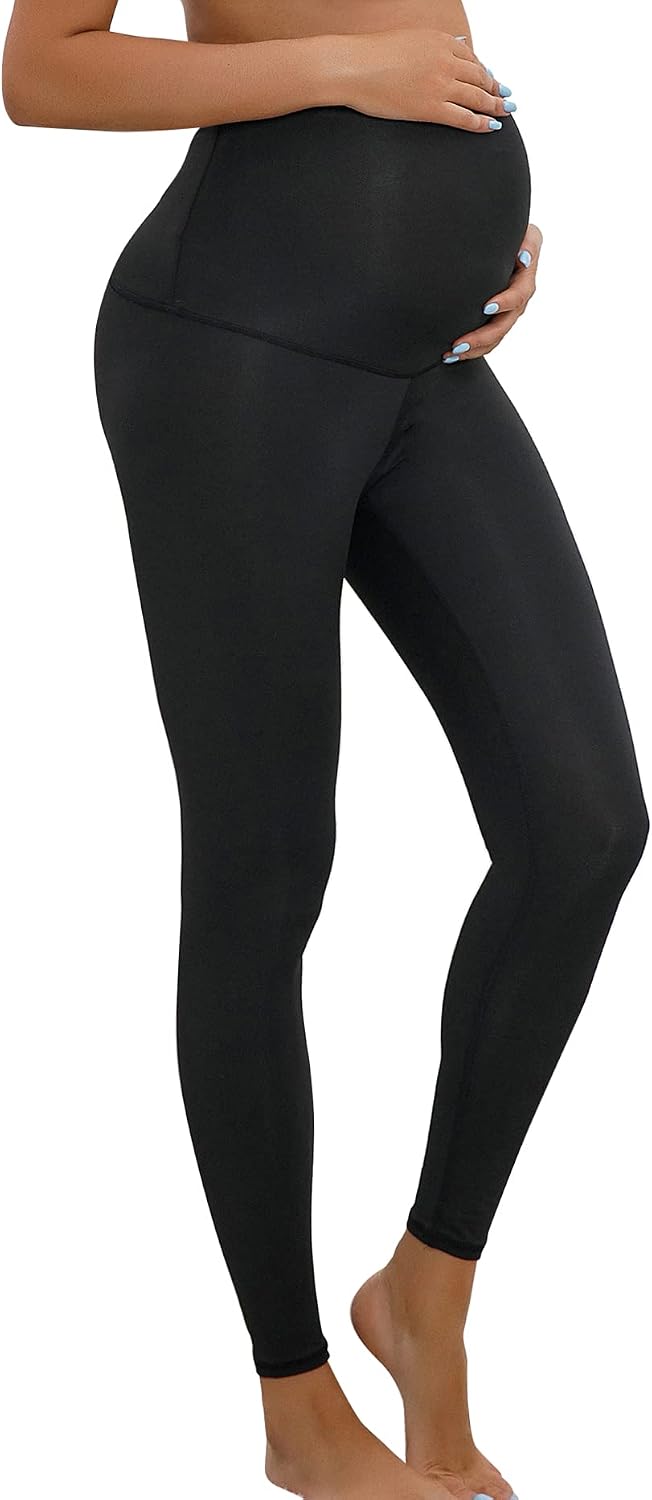 meilun Womens Soft Maternity Yoga Pants Leggings Workout Active Athletic Pregnant Pants